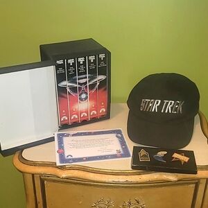 Stra Trek The Movies 25th ANNIVERSARY  COLLECTION and Baseball cap.